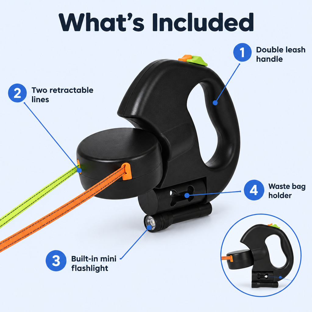 Tangle-Free Double Leash