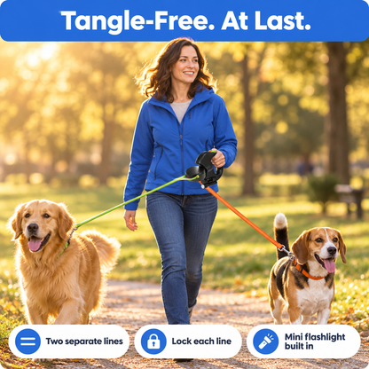 Tangle-Free Double Leash